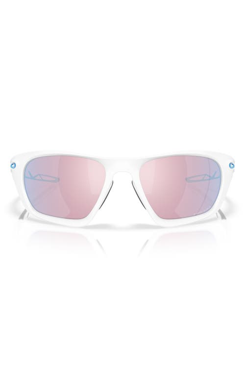 Oakley Geometric Frame Sunglasses In White