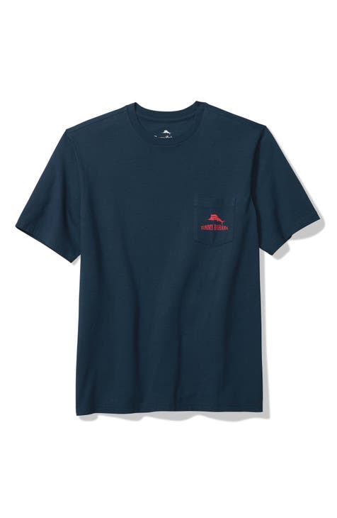Tommy Bahama Birdie Cotton Graphic Pocket T-Shirt