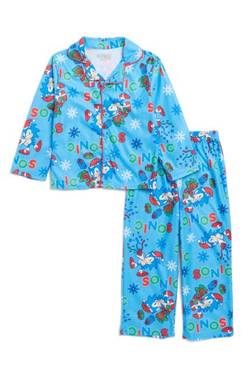 KOMAR KOMAR KIDS' SONIC LONG SLEEVE & PANTS PAJAMAS
