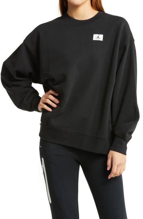 Jordan Flight Oversize Fleece Sweatshirt in Black