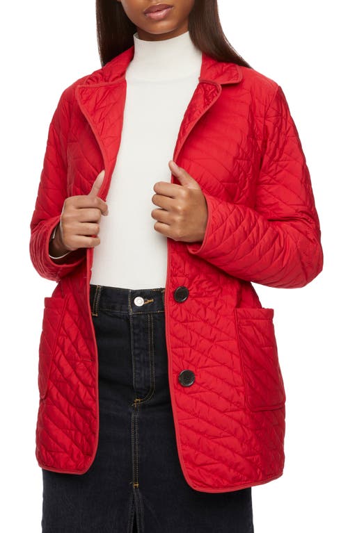 Bernardo Quilted Blazer in Poppy at Nordstrom, Size X-Large