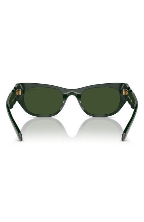 Shop Swarovski 53mm Pillow Sunglasses In Dark Green