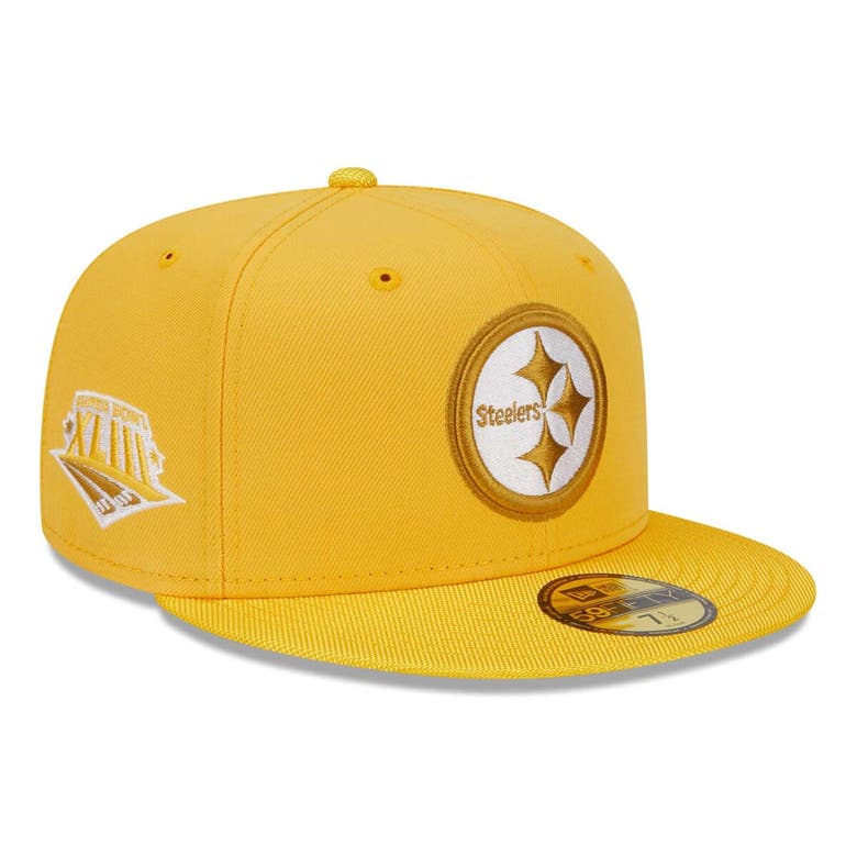 Shop New Era Gold Pittsburgh Steelers Active Ballistic 59fifty Fitted Hat