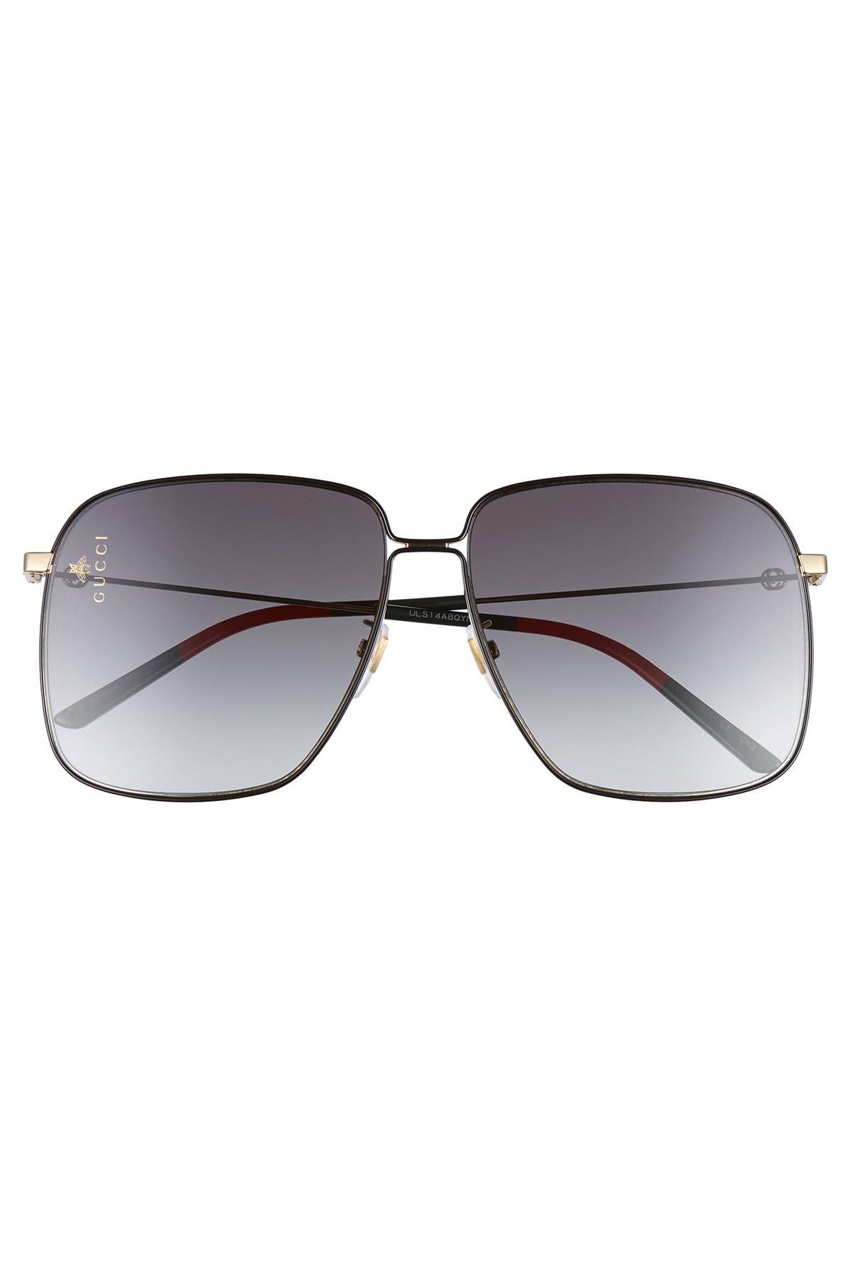 gucci 61mm square sunglasses