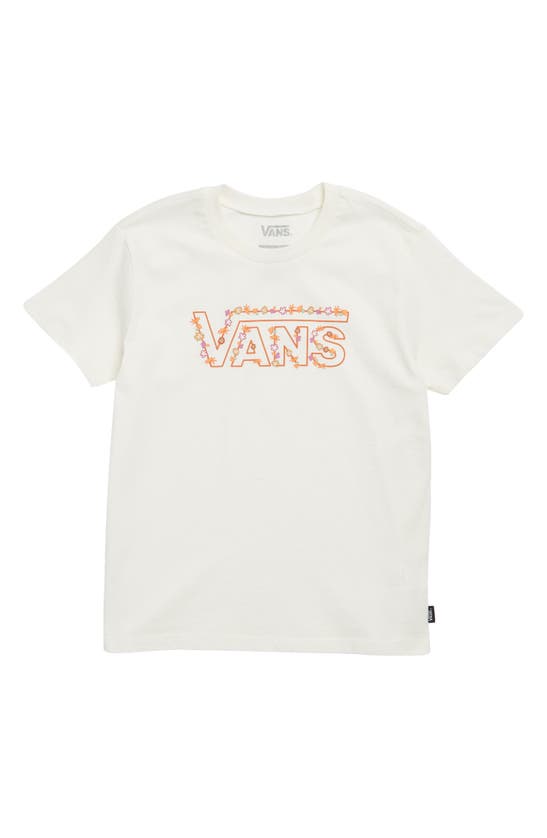 Vans Kids' Psychedelic Delicate Crewneck Graphic T-shirt In Marshmallow