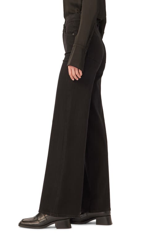 Dl1961 Hepburn Wide-leg Vintage Ankle Jeans In Black