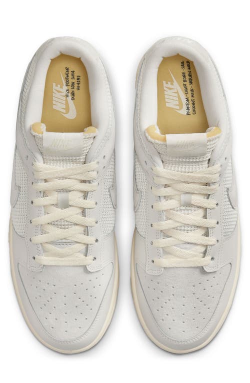 Shop Nike Dunk Low Basketball Sneaker In Phantom/light Bone/sail