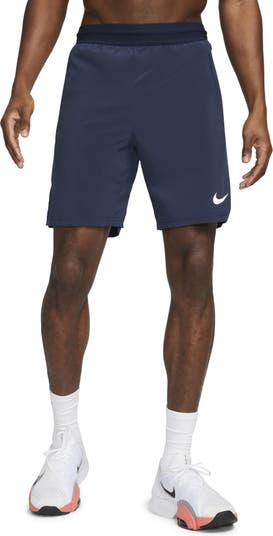 Nike Men's Pro Dri-fit Flex Vent Max 8 Training Shorts In Ale Brown/black