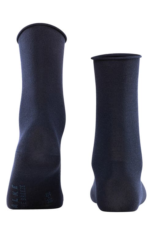 Falke Active Breeze Crew Socks In Dark Navy