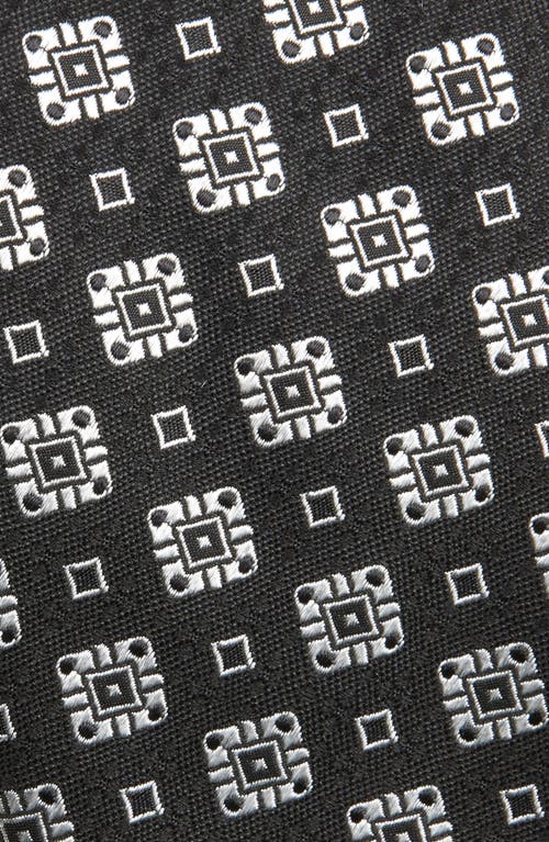 Dolce & Gabbana Geometric Printed Tie In N0004 Black/white
