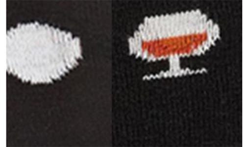 Memoi Assorted 2-pack Crew Socks In Black-black