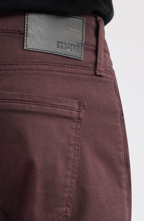 Mavi Jeans Jake Modern Slim Fit 5-pocket Pants In Burgundy Athletic