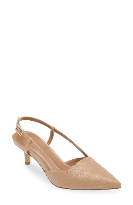 Shop Nordstrom Rack Palmer Singback Pump In Tan Light