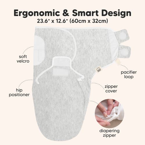 Keababies 3-pack Soothe Zippy Swaddle Wrap In Aspire