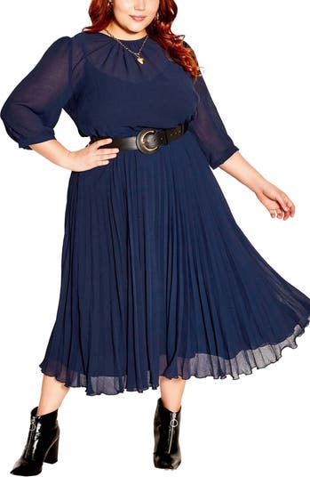 City chic clearance navy dress