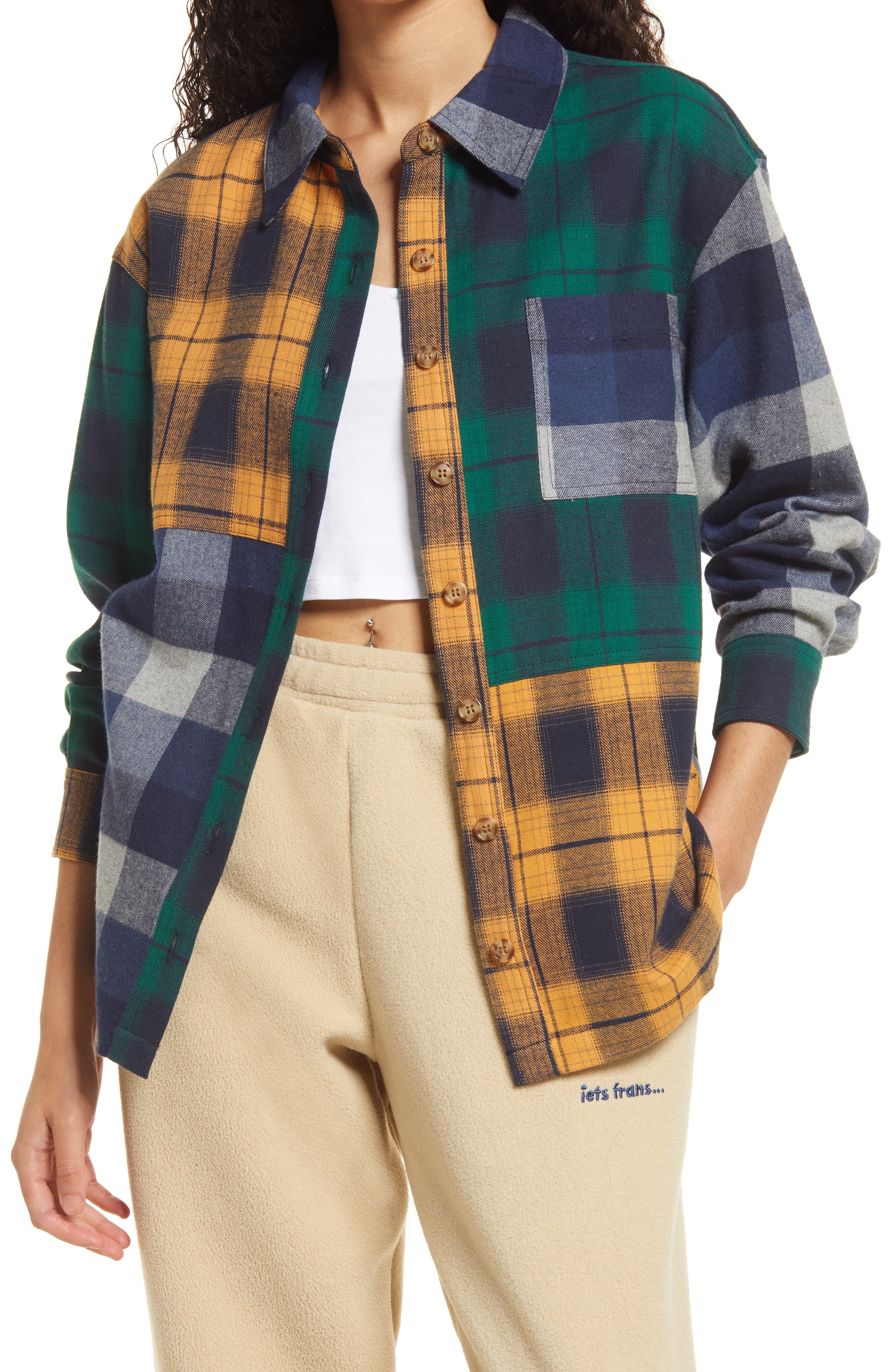 patchwork shirt | Nordstrom