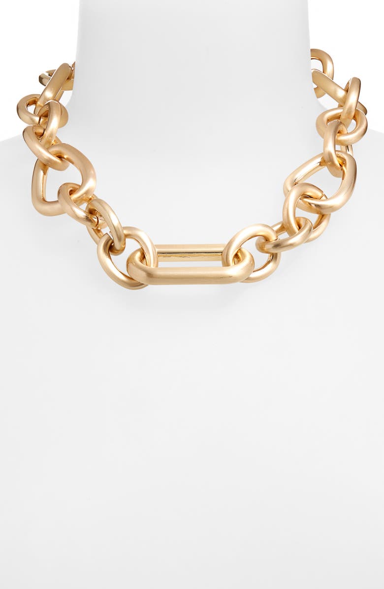 Cult Gaia Vera Necklace in Brushed Brass main image 1