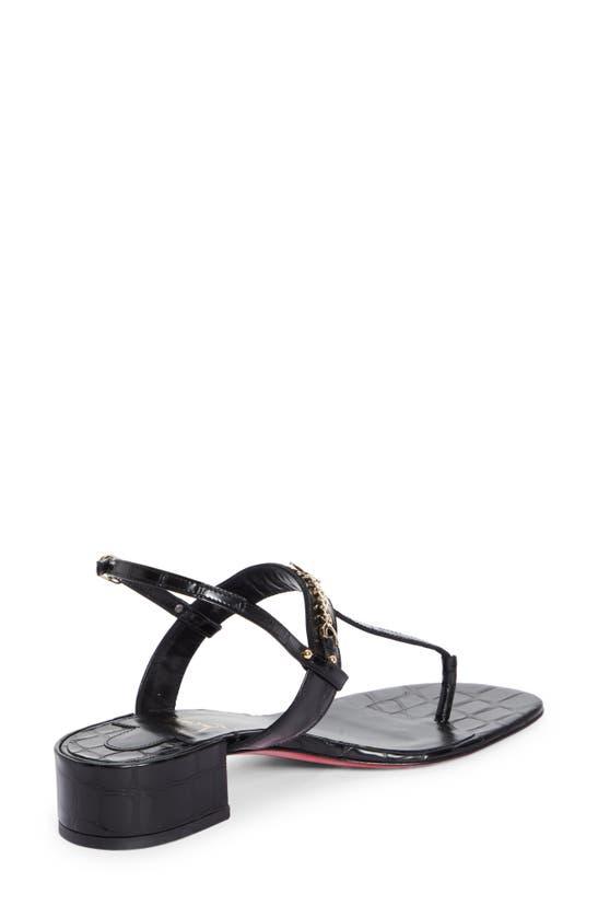 Shop Christian Louboutin Mj Thong Sandal In Black