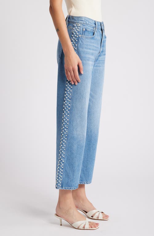 Shop Frame Atelier Le Jane High Waist Ankle Straight Leg Jeans In Daylight Pearl