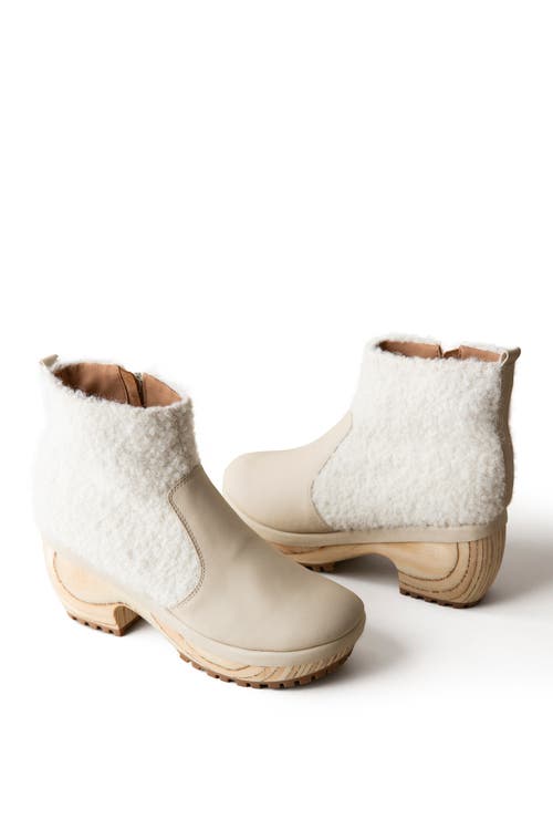 Shop Huma Blanco Lana Clog Boot In Ivory