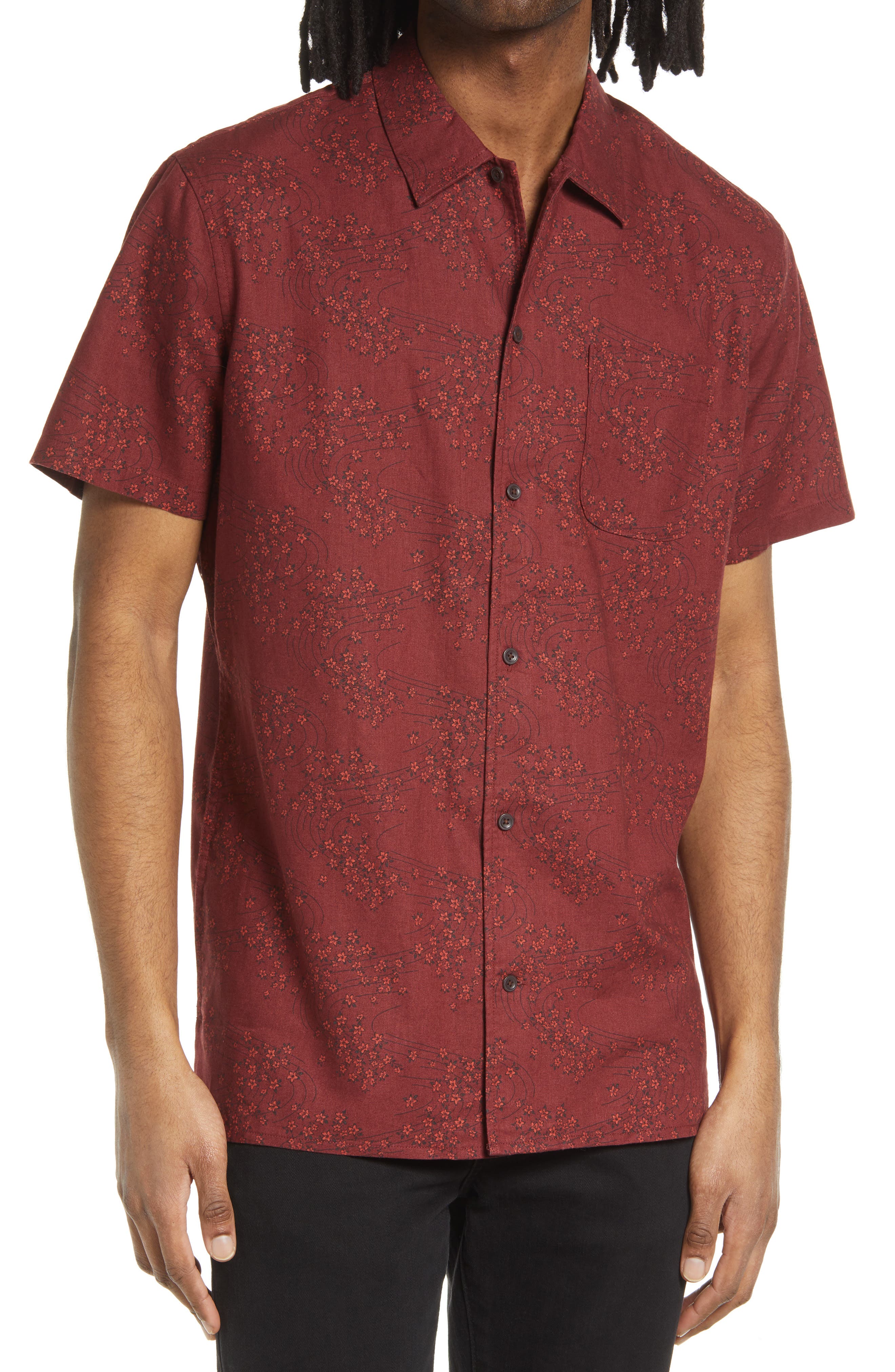 Men's Burgundy Button Up Shirts | Nordstrom