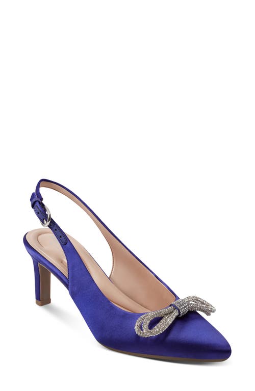 Shop Easy Spirit Roxanne Slingback Pointed Toe Pump In Deep Blue