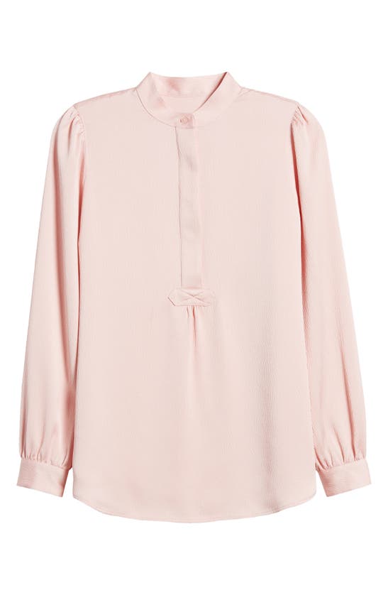 Shop Anne Klein Popover Tunic Shirt In Cherry Blossom