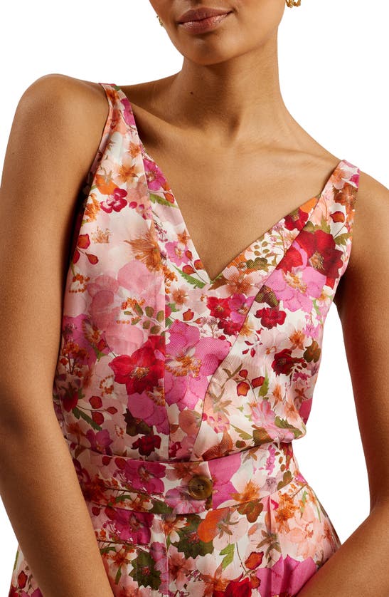 Shop Ted Baker Sorapia Floral Print Camisole In Pink