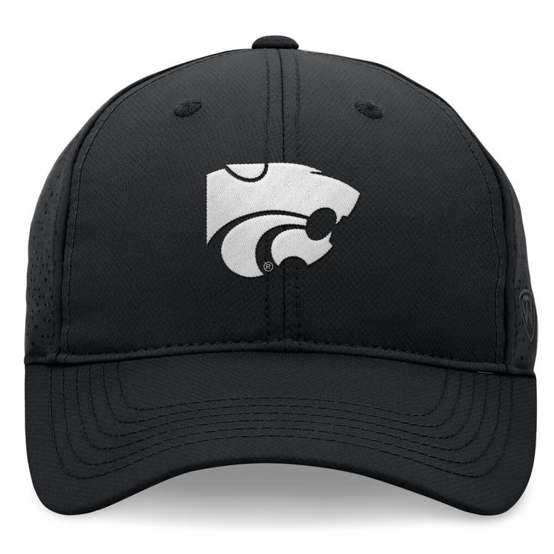 Shop Top Of The World Black Kansas State Wildcats Liquesce Trucker Adjustable Hat