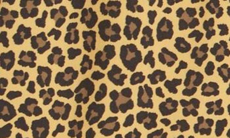 Purple Brand Leopard Print Logo Swim Shorts In B.l. Swim Shorts