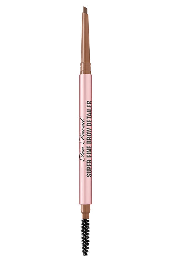 Too Faced Super Fine Brow Detailer Eyebrow Pencil Soft Brown 0.002 oz/ 0.057 In Soft Brown