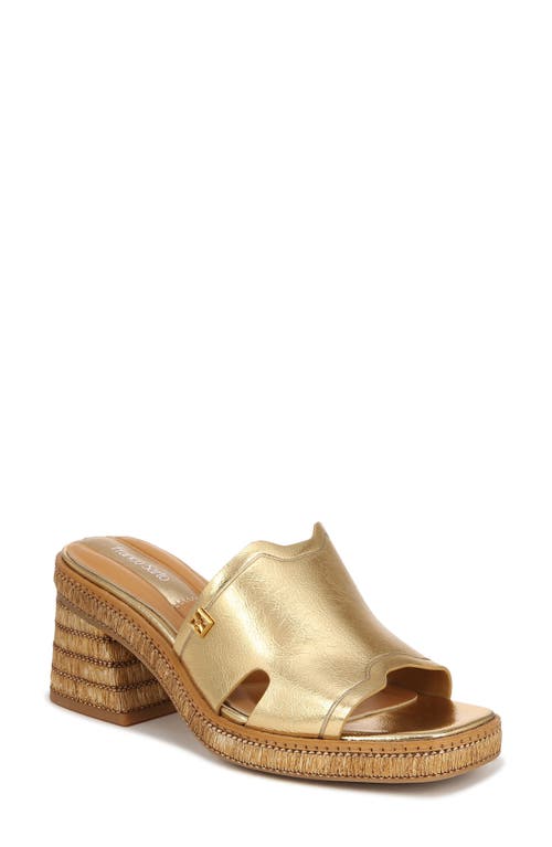 Franco Sarto Florence Wedge Slide Sandal Gold at Nordstrom,