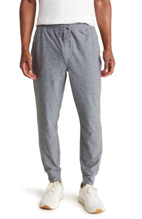 90 DEGREE BY REFLEX Comfort Men's Jogger, Heather Grey, Large