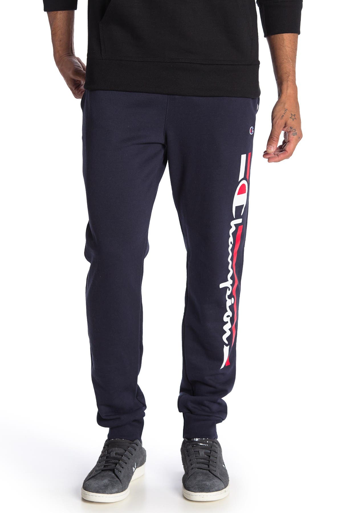champion powerblend graphic joggers