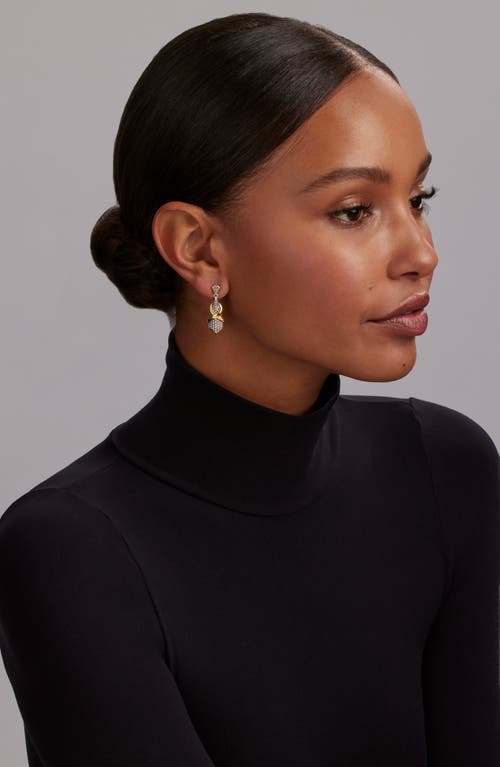 Shop Lagos Embrace Drop Earrings In Gold/silver