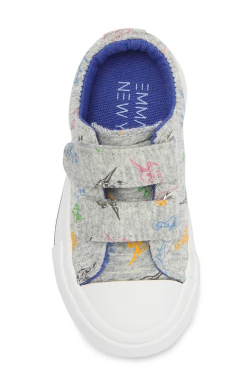 Emma New York Kids' Dino Cap Toe Sneaker In Grey