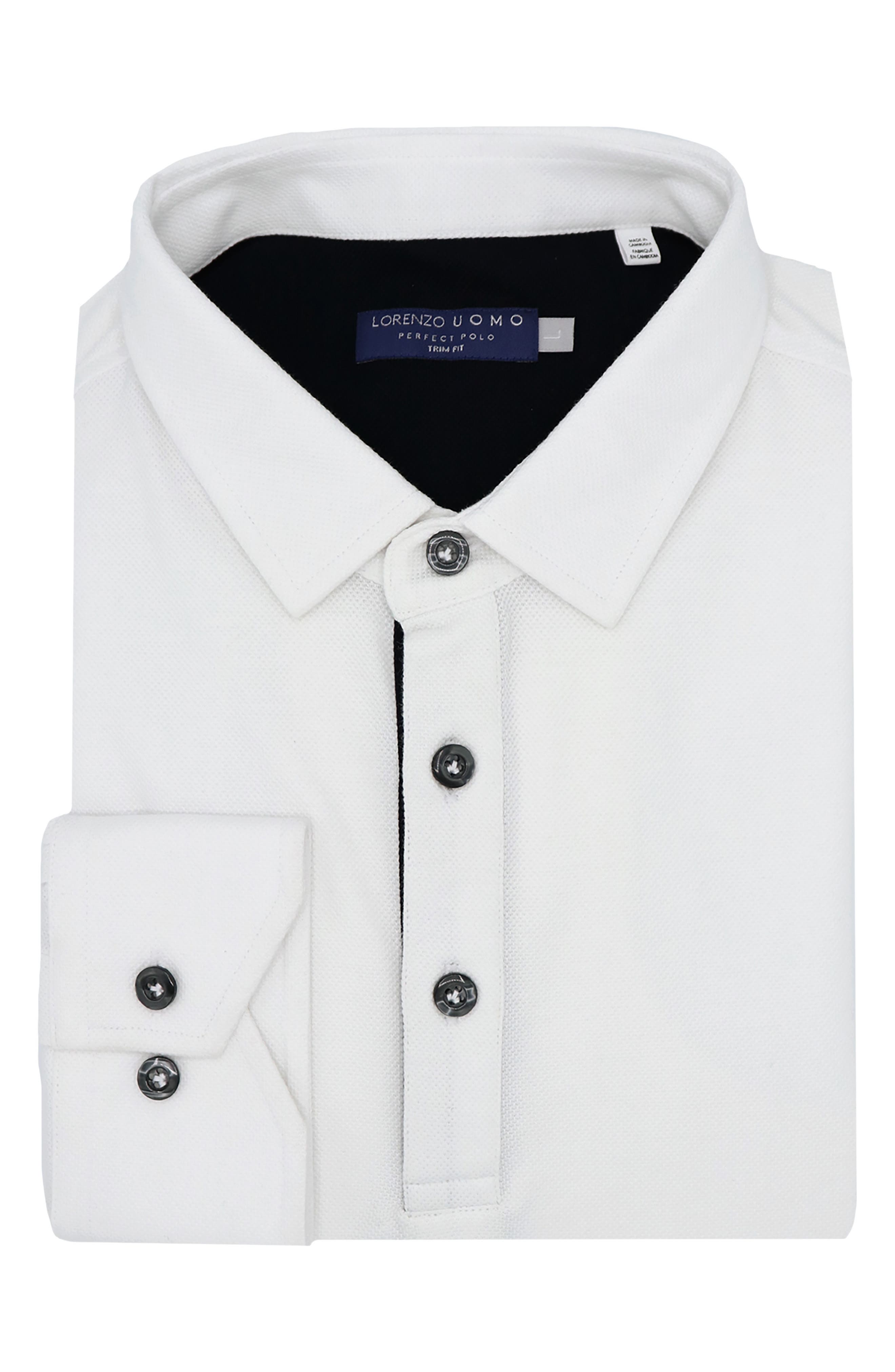 Trim Fit Long Sleeve Polo Shirt | Nordstrom