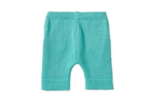 Vild House Of Little Organic Cotton Nordic Knit Shorts In Copper Green