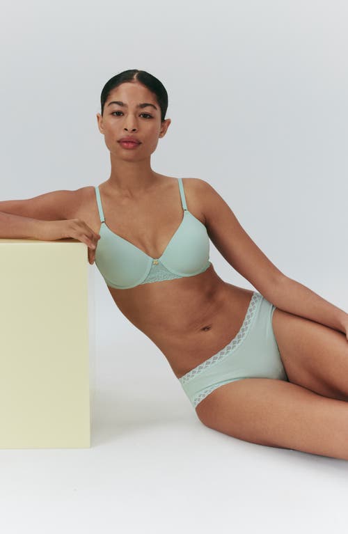 Shop Natori Bliss Perfection Underwire Contour Bra In Brght Teal