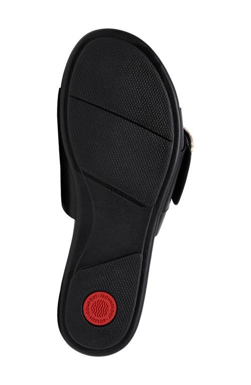 Shop Fitflop Gracie Slide Sandal In Black/black