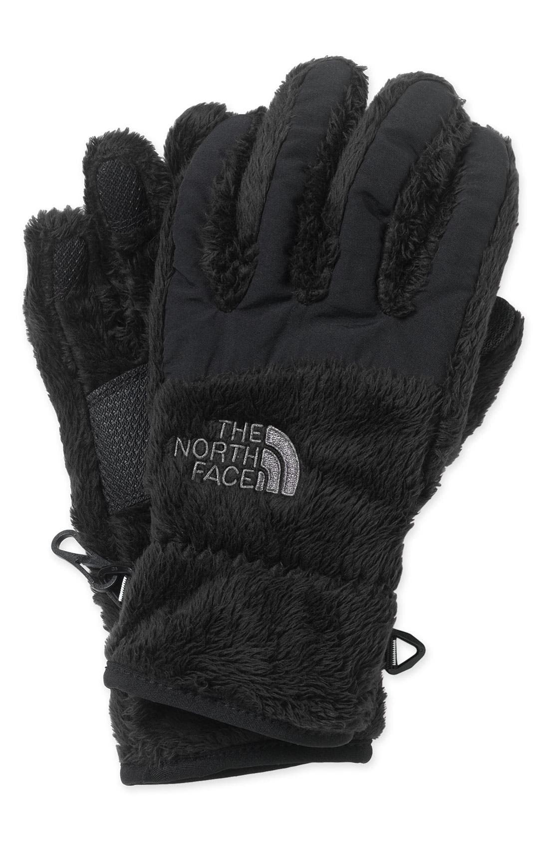 north face fuzzy gloves