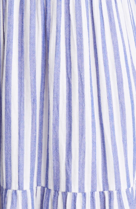 Shop Rails Blakely Stripe Organic Cotton Tiered Midi Sundress In Anacapa Stripe