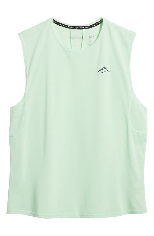 Shop Nike Dri-fit Solar Chase Trail Running Sleeveless T-shirt In Vapor Green/neutral Olive