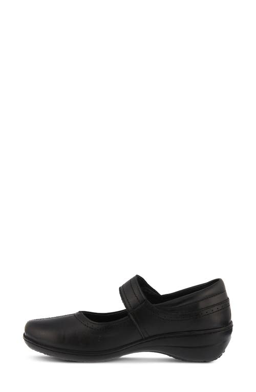 L'artiste By Spring Step L'artiste Amparo Flat In Black Leather