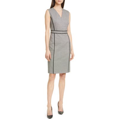 Boss Doretti Stretch Wool Sheath Dress, Black