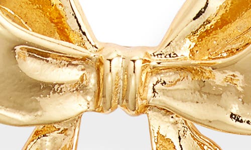 Karine Sultan Bow Drop Earrings In Gold
