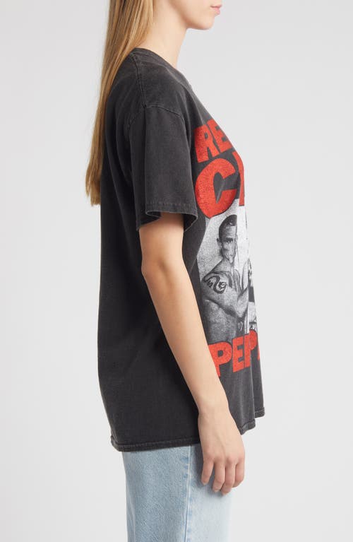 Shop Merch Traffic Red Hot Chili Peppers Oversize Graphic T-shirt In Black