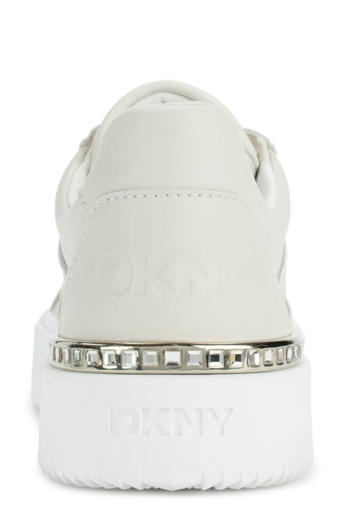 Dkny Baylor Platform Sneaker In Soft White