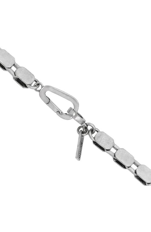 Shop Allsaints Flat Chain Necklace In Warm Silver