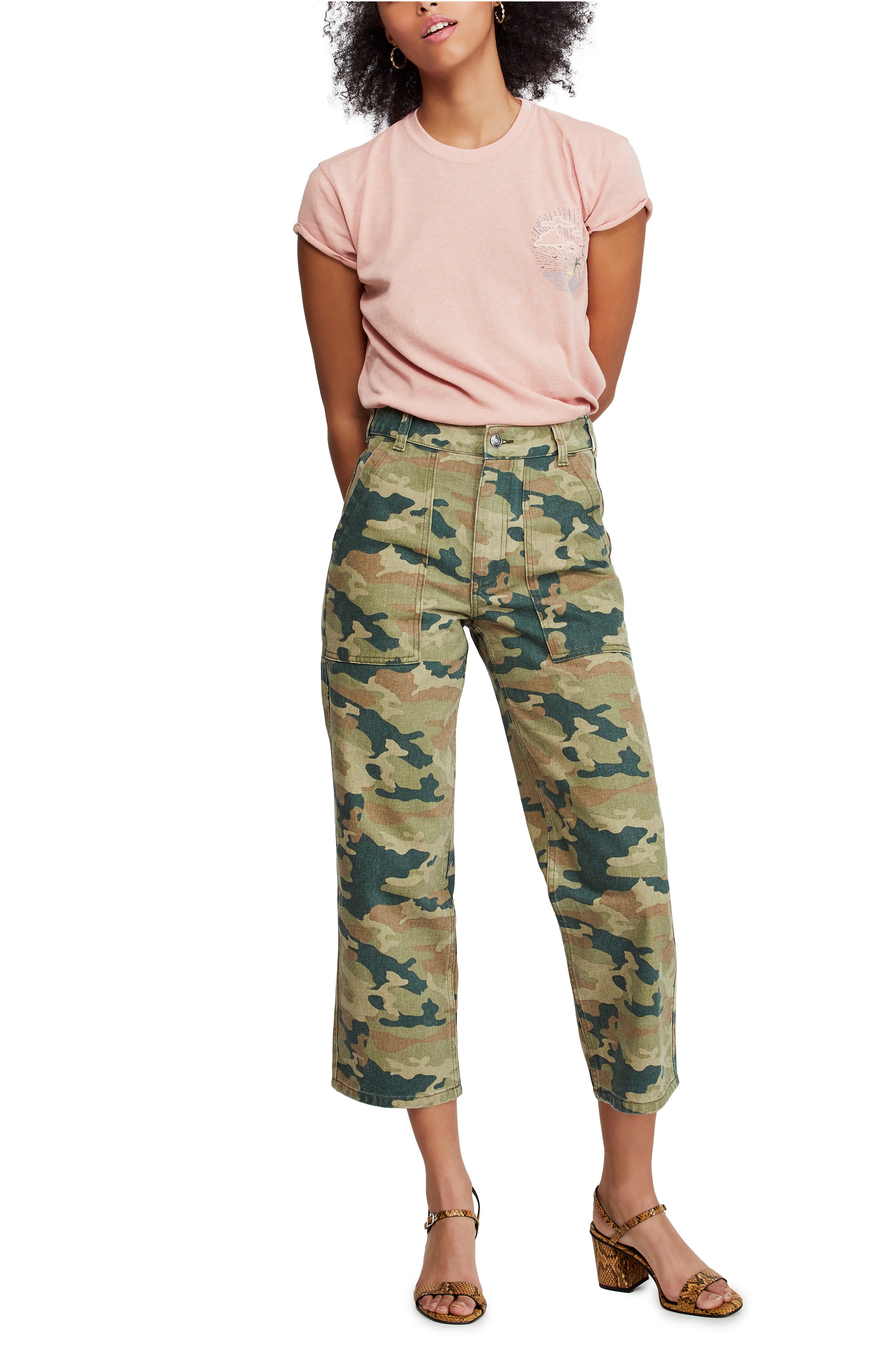 free people camo pants